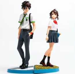 2223 cm 2020 Anime giapponese Figur Kimino Na wa Miyamizu Mitsuha Il tuo nome Tachibana Taki Action Figure Modello 10089845093