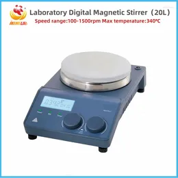 Laboratório Oficial Laboratório Magnetic Sirrador 20L LCD Digital Plate Aquecimento Mixer Lab Lab Equipamento
