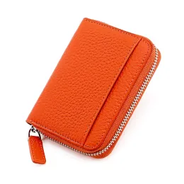 ThoShors Leather Rfid Card Holder Women's Zipper Card Wallet Change Case per il Credit ID Bank Card Wallet Woman Coin Borse