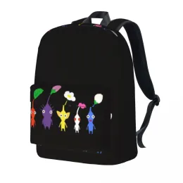 Plecaki Śliczne pikmin wzór plecak Gra Kostka anime w stylu zewnętrznym plecaki kobiety kolorowe torby szkolne śliczne plecak