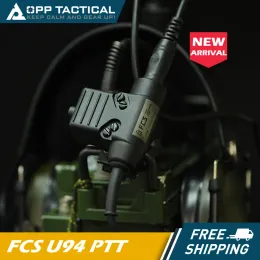 Аксессуары FCS Тактические военные U94 PTT NATO 6PIN KENWOOD Адаптер гарнитуры для оригинального RAC TMC Comtac Earmor Hunting Airsoft Cable Plug