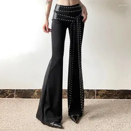 Pantaloni da donna Summer High Street Wear Female Sil Slim Waist Calters Fashion Casual Driver Gaming Flap