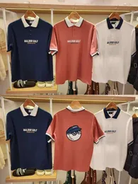 Malbon Golf Tişörtleri Erkek Polo T Shirt Nedensel Baskı Tasarımcı Tshirts Nefes Alabilir Pamuk Kısa Kol S-XL Solucanlar Çılgın Golf Tshirt 718