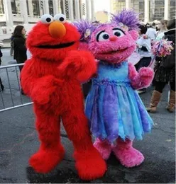 2017 Dhigh Quality Dorośli dorośli Elmo Mascot Costume S Wysoka jakość Długa futra Elmo Mascot Costume 25882439