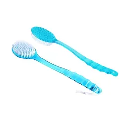 Long Handled Plastic Body Bath Shower Back Brush Scrubber Skin Cleaning Massager7374922