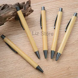 Wood Pen Eco-friendly Bamboo Ballpoint Wholesale Writing Company Company Penne a sfera di firma personalizzata Th0700 S