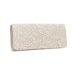 Bags Popular Lace Evening Clutch Bags Simple Decent Flower Pattern Lady Woman Evening Bag for Special Event Shopping Dating Wedding