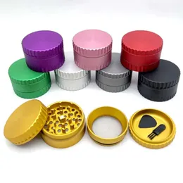 Alloy Layers Aluminium 4 Metal Herb Smoking Grinders For Dry Tobacco Herbal Spice Pollen Crusher Grinder Th1063 al