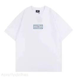 Kith T Shirt Streetwear Yaz Kith Tshirt Uçurtma Tasarımcı Erkekler Tshirt des Hommes Erkekler Tasarımcı T-Shirt Grafik Tee Fil Maglietta Hombre Ropa 645