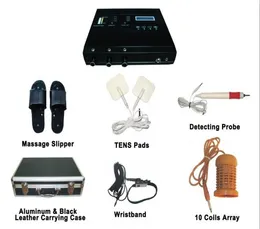 3 I 1 jon rengöringsmedel F01 TENS Kuddar Hög Ionic Cleaner Detox Machine Footbath Foot Spa Tens Terapy2869510