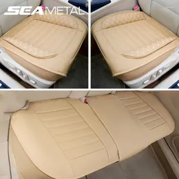 Car Seat Covers SEAMETAL 1Pc Beige Cover Thicken Vehicle Cushion Luxury Full-Wrapped Chair Protector Universal For Most Models