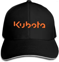 Ball Caps Kezoihu Women & Man Kubota Hat Adjustable Unisex Baseball Cap Sandwich Trucker Dad Black