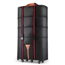Bagage 32 36 tum stor kapacitet Oxford tyg rullande bagagepåse flytta till rörlig fällbar resväska resväska