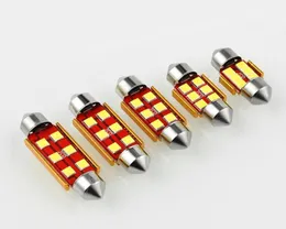 20pcs 12V 24V Festoon LED 조명 3030 6SMD 28mm 31mm 39mm 41mm 자동차 천장 패널 읽기 번호판 라이트 전구 lampada7337523