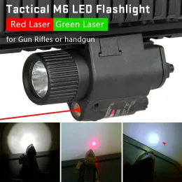 Escopos ppt tactical White Light Hunting Weapon Light com visão a laser vermelho para caça ao capacete HK150003