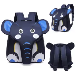 Väskor 2023 Elephant School ryggsäck för barn söt 3D djurdesigner barnskolväskor pojkar flickor skolväska plecak szkolny