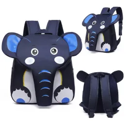 BUSS 2022 Elephant School Backpack per bambini per bambini Cinetta carina Designer di animali 3D BASSAGGI BASSO BASSO RAGAZZATO SCHURNA SCHOOLA PLECAK SZKOLNY