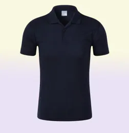 Summer Style Black Classic Brand Short Sleeve Polo Shirt Pure Color Mens Lapel Top4109508