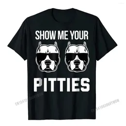 Ternos masculinos No.2a1681 Funny Pitbull Dog dizendo camisa Homens Wome Classic Cotton Man Tops