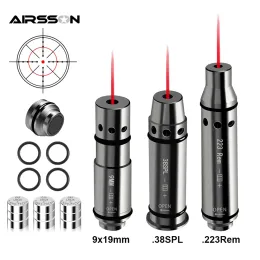 Scopes .223rem/.38spl/9mm Laser Training Bullet Dry Fire Laser Trainer Cartridge for Airsoft Hunting Red Dot Laser Training Bore Sight