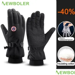 Ski Gloves Winter Men Women Touchsn Waterproof Windproof Outdoor Sports Warm Cycling Snow Fl Finger 230208 Drop Delivery Dhxrj