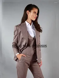 Pantaloni da donna a due pezzi Stup 3 pezzi set smoking bump bump smoking adatto per giubbotto per la giacca blazer lady casual lady