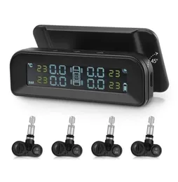 Zeepin C260 Reifendrucküberwachungssystem Solar TPMS Universal Echtzeit -Tester LCD -Bildschirm mit 4 internen Sensoren2109184