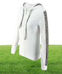 Tracksuits women039s hoodies uzun kollu leopar baskı rahat üst pantolon spor takım elbise eşleri koşu takım elbise bayanlar ropa de mujer 2836251