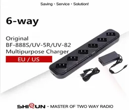 Walkie Talkie Multi Battery Charge Six Way Rapid для Baofeng Radios UV5R BF888S UV82 SixWay Chargers H777H777 Plus4281126