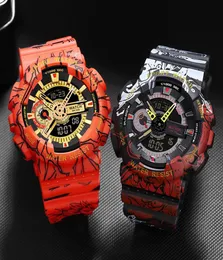 Нарученные часы Basid Men039s Спортивные часы Водонепроницаемые подарки в стиль G Digital Clocks Gentleman Fashion5586970