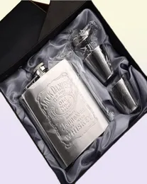 Boccette d'anca in metallo regali in acciaio inossidabile flagone portatile viaggio in argento bottiglia di liquore alcolico mini bottiglie 7918509