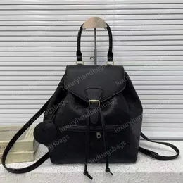 디자이너 Christopher Black Backpacks 스타일의 패션 팩 여성 고급 핸드백 엠보싱 꽃 배낭 드로 스트링 스쿨 가방 클래식 미니 학생 가방 30cm wyg