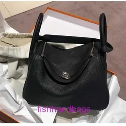 Luxus -Designer -Einkaufstaschen Herrmms Lindiss Online -Shop 2024 neuer Mini -Tasche Doktor Echtes Leder Damen Kissen einzelner Schulterkreuzkörper mit originalem Logo