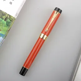 Pens Jinhao 100樹脂噴水ペン100周年イリダムEF/F/M/Converter GoldenClipビジネスオフィスライティングペン付き