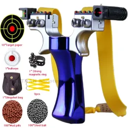 SCOPES POTENTE LASER SLINGSHOT Aggiornamento di tiro all'aperto Catapult a doppia vite a pressione rapida Games di caccia in elastico giocattolo giocattolo