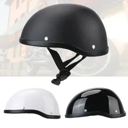 2024 Capacete de motocicleta retro unissex Capacete vintage Capacete vintage Capacete de segurança Half Face Safety para capacete de motocicleta retrô