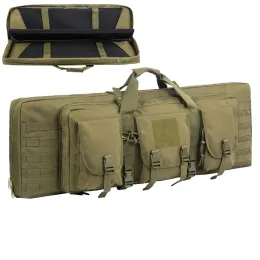 Förpackningar 32 38 42 tum dubbel gevärväska Taktiskt vapenpistolfodral Rifle Pistolpåse Lång pistolväska för jaktområde Sporttransport