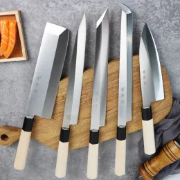 Knives Pro Japanese Sashimi Knives Salmon Sushi Peeling Knives Stainless Steel Chef Slicing Knives Set