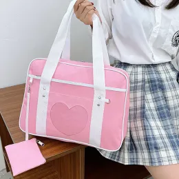 Taschen Japanische JK School Uniform Umhängetaschen Frauen Herzstudent Handtasche Cosplay Anime School Tasche große Kapazität Handtaschen Totes Totes Totes