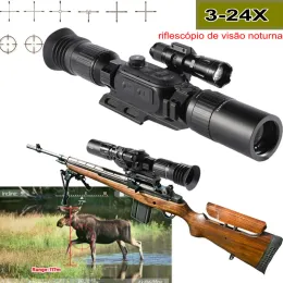 كاميرات 324X رؤية ليلية Riflescope Hunting Trail Light Vision Monocular 7 Reticles Riflescope Digital WiFi Bluetooth NV IR Camera