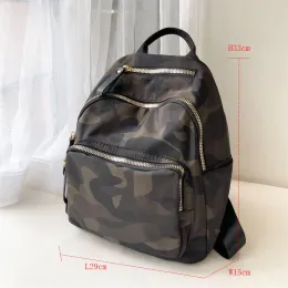 Sırt çantaları yeni kamuflaj baskısı naylon sırt çantası kadın için gündelik tote çanta seyahat moda bayan ve gençler için sırt çantası