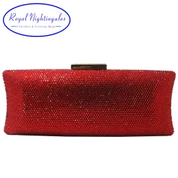 BASS LA ROYAL NUMINGLES 2019 Women Crystal Glutchs Box Hard Borse da sera Crossbody Handbag Coltlet Critch per il ballo di festa per regalo