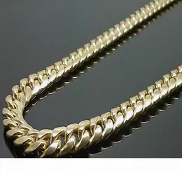Real 10k Gelbgold Miami Cuban Link Chain 8mm 24 Zoll 60126959717