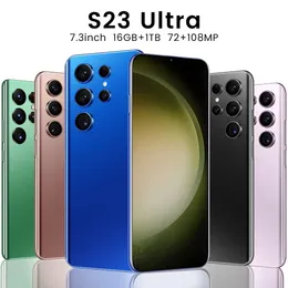 Mobile S23 Ultra True 4G Universal 2+16 7,3 pollici Smartphone Android a schermo grande