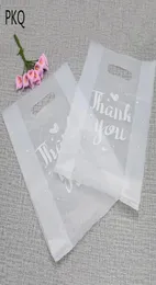 Gift Wrap Event Festive Supplies Home Garden Drop Delivery 2021 100Pcs Translucent Thank You Plastic Bags Wedding Party Favor Reta5415928