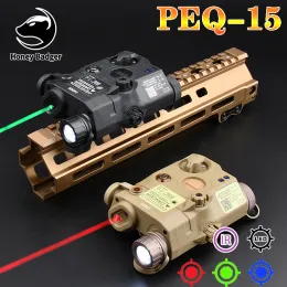 SCOPES Tactical Airsoft UHP an PEQ15 LA5C Red Dot Green Blue IR إصدار مؤشر سلاح SCOUT Light Fit 20mm Rail Hunting Laser PEQ