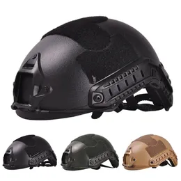 خوذة تكتيكية MH PJ Painball Combat Combat Helmet Outdoor Sports Black Army Green Jumping Hept