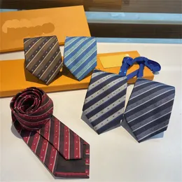 2024 Luxury Designer Men's Tie Silk Slips Designer Tie D Letter Aldult Jacquard Party Wedding Business Woven Fashion Design Hawaii Neck Ties V88Z