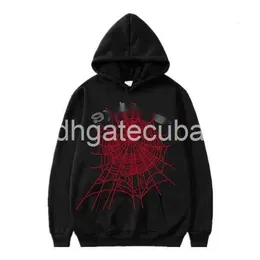 Erkek Hoodies Puff Baskı Örümcek Kapşonlu Erkekler Kadın Yüksek Kaliteli Ağır Kumaş Örümcek Web Tasarımcı Sis Hoodie Sweater Sweatshirt Salgözlü OYJ2