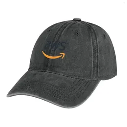 Basker aws utvecklare logotyp cowboy hatt golf slitage man hattar för kvinnliga män